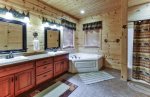 Master Bath with Double Sink and Jetted Tub